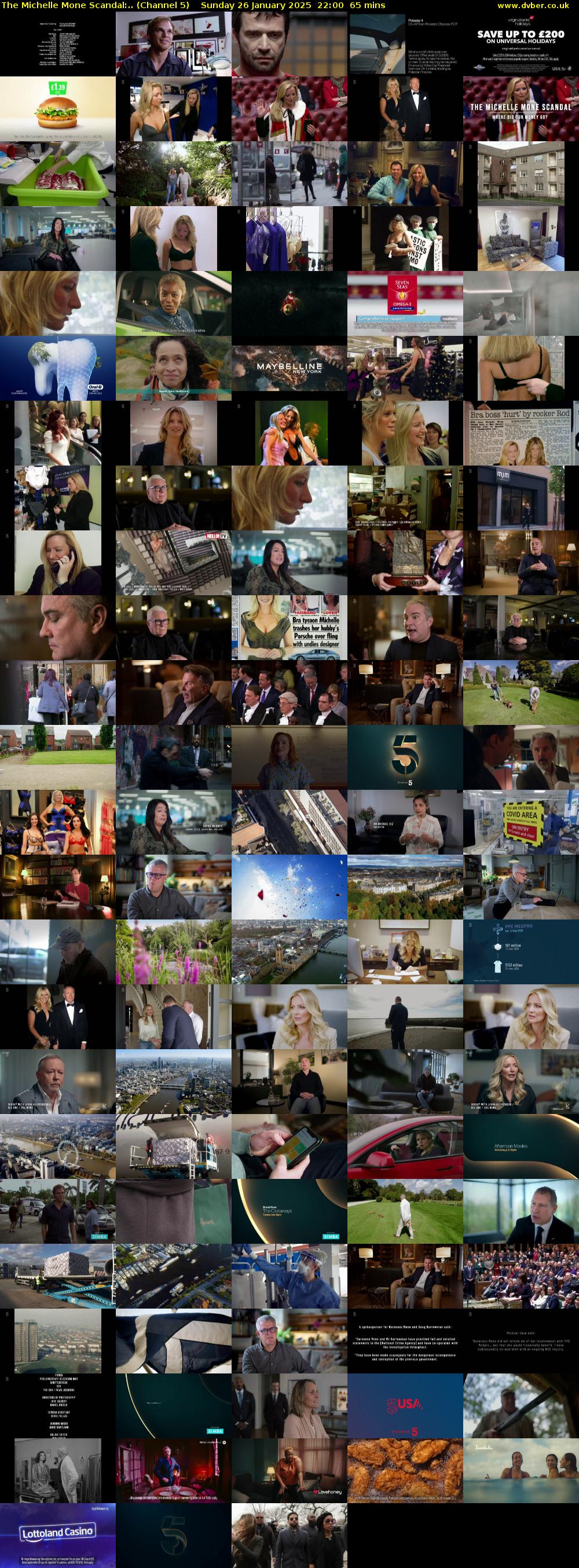 The Michelle Mone Scandal:.. (Channel 5) Sunday 26 January 2025 22:00 - 23:05