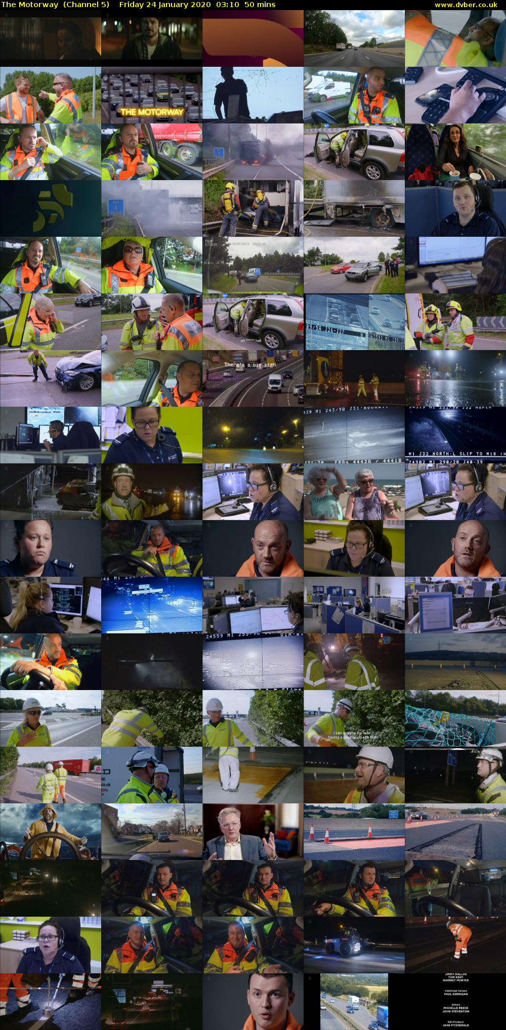 The Motorway  (Channel 5) Friday 24 January 2020 03:10 - 04:00