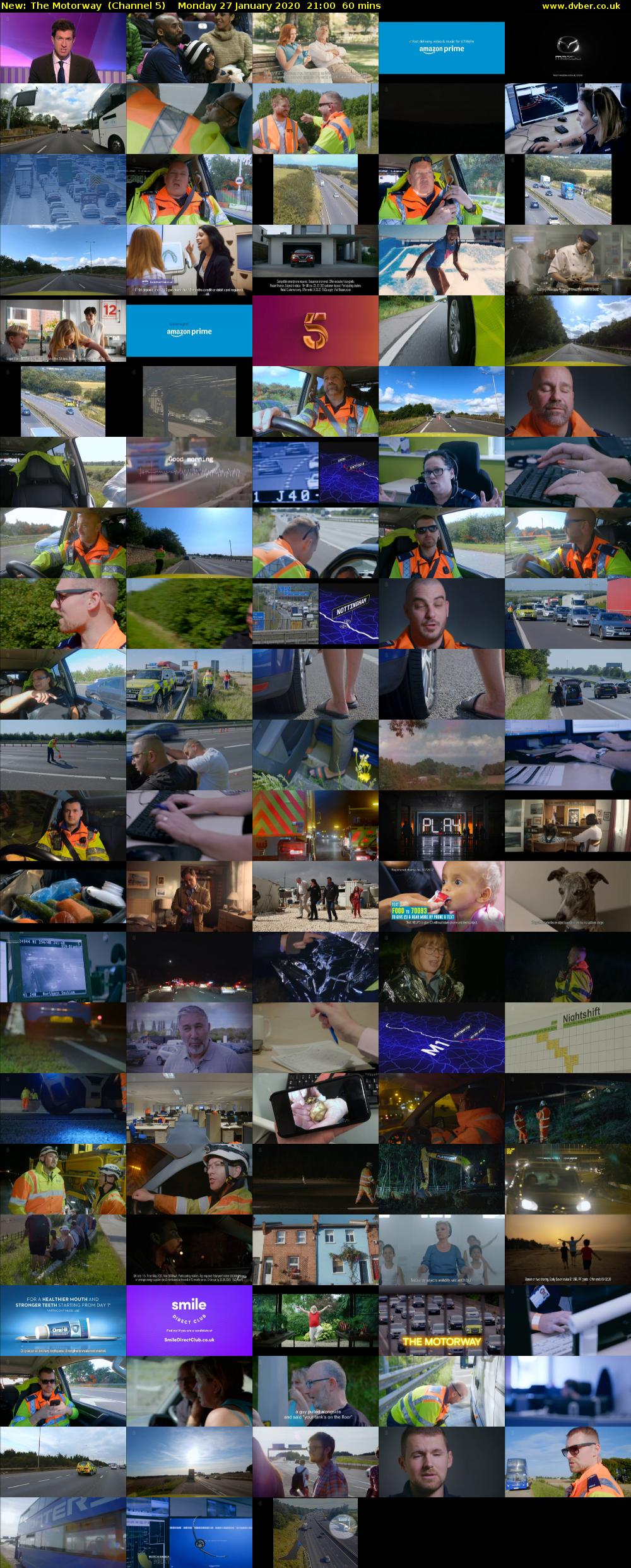 The Motorway (Channel 5) Monday 27 January 2020 21:00 - 22:00
