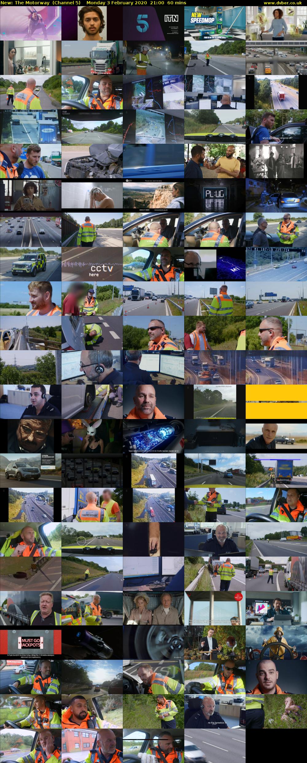 The Motorway (Channel 5) Monday 3 February 2020 21:00 - 22:00