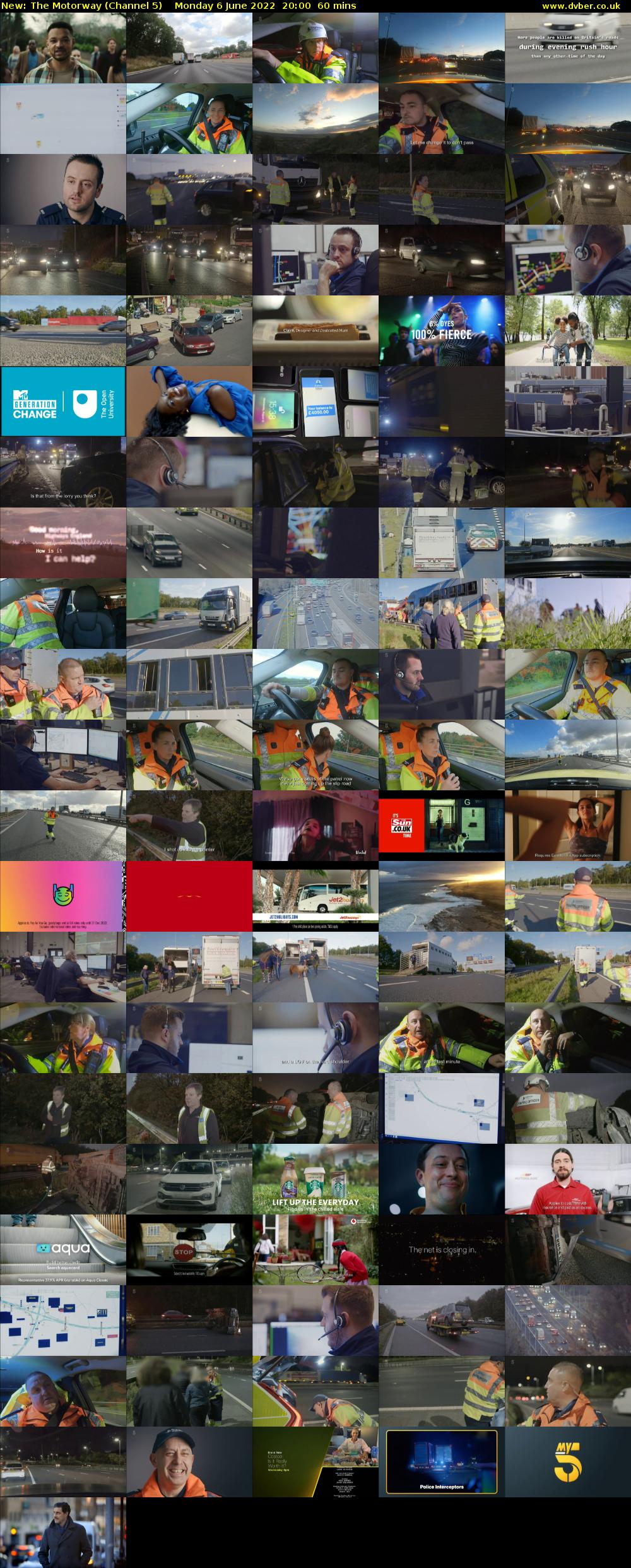 The Motorway (Channel 5) Monday 6 June 2022 20:00 - 21:00