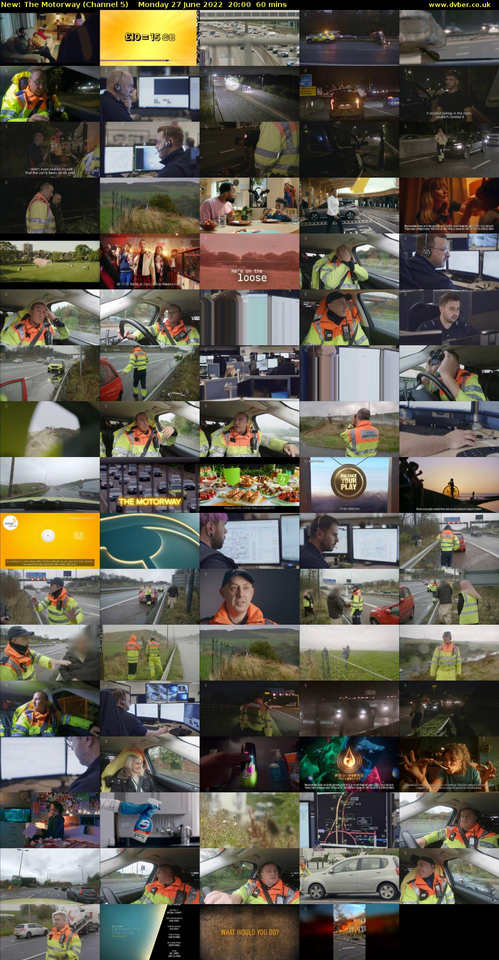 The Motorway (Channel 5) Monday 27 June 2022 20:00 - 21:00