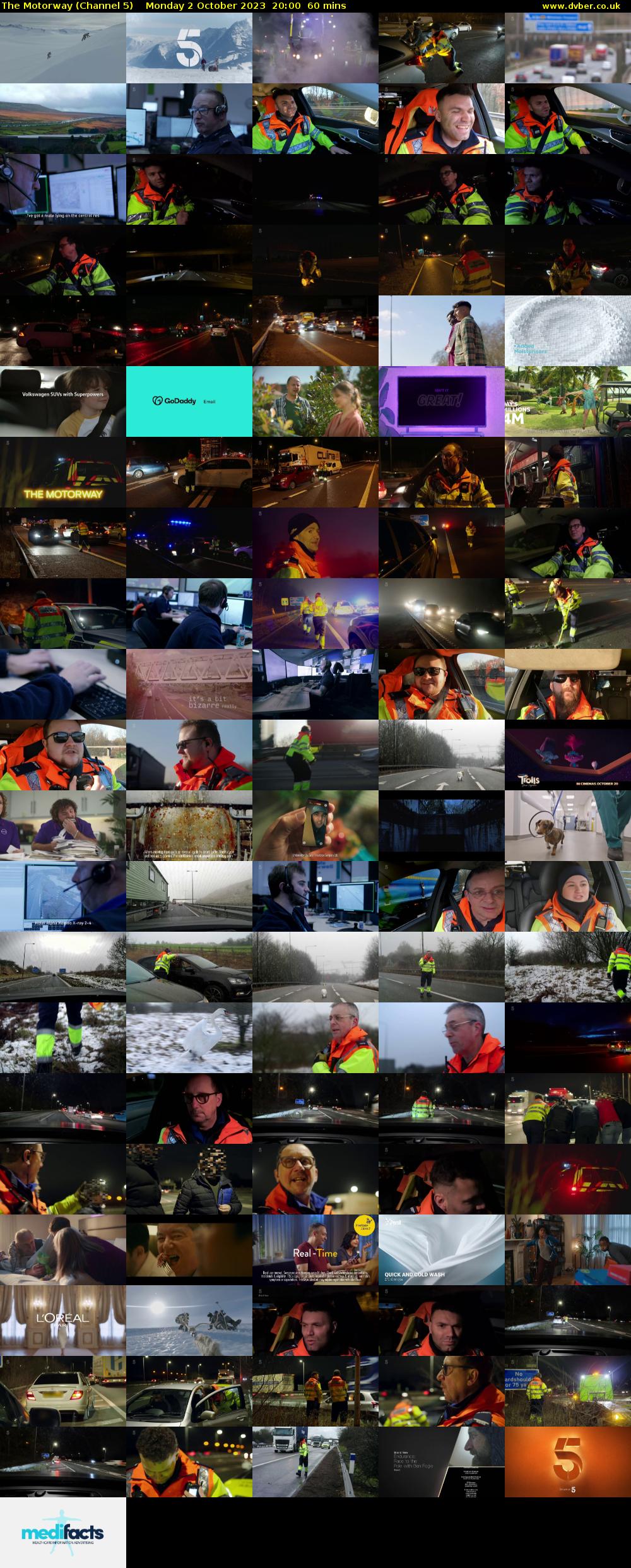 The Motorway (Channel 5) Monday 2 October 2023 20:00 - 21:00