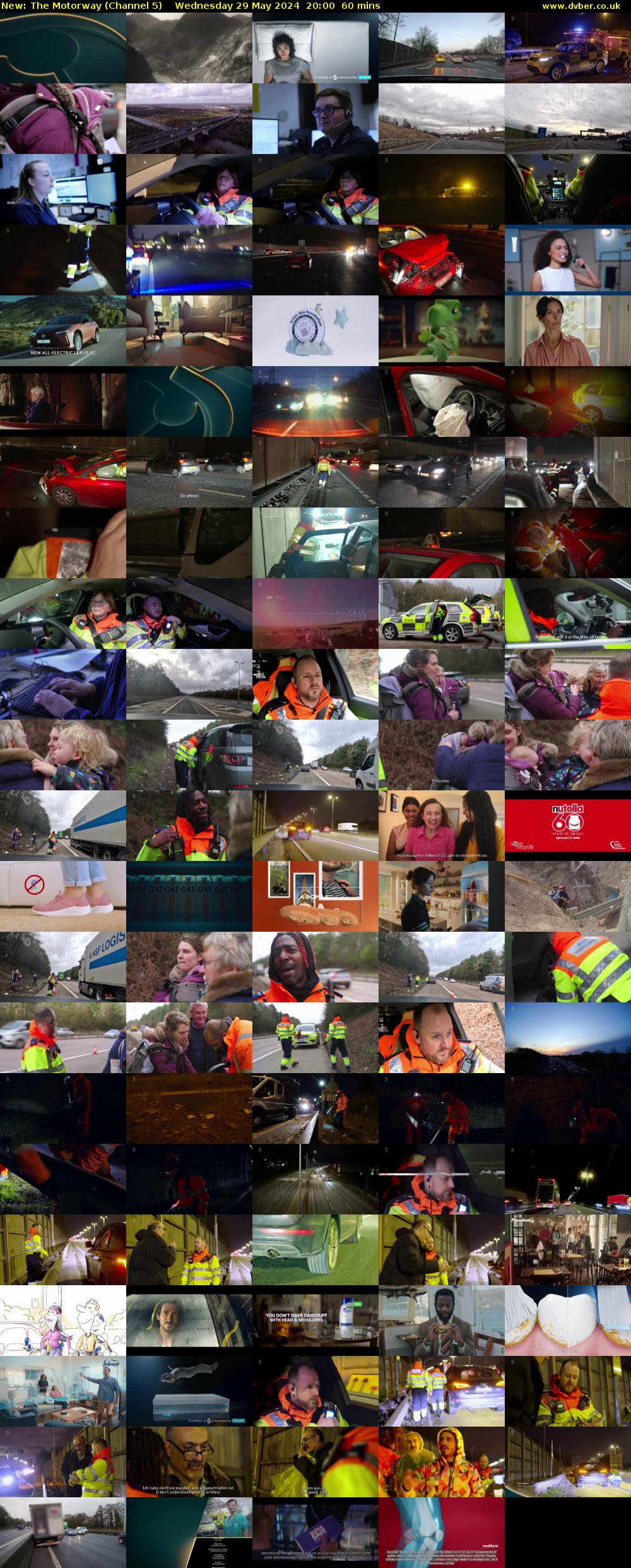 The Motorway (Channel 5) Wednesday 29 May 2024 20:00 - 21:00
