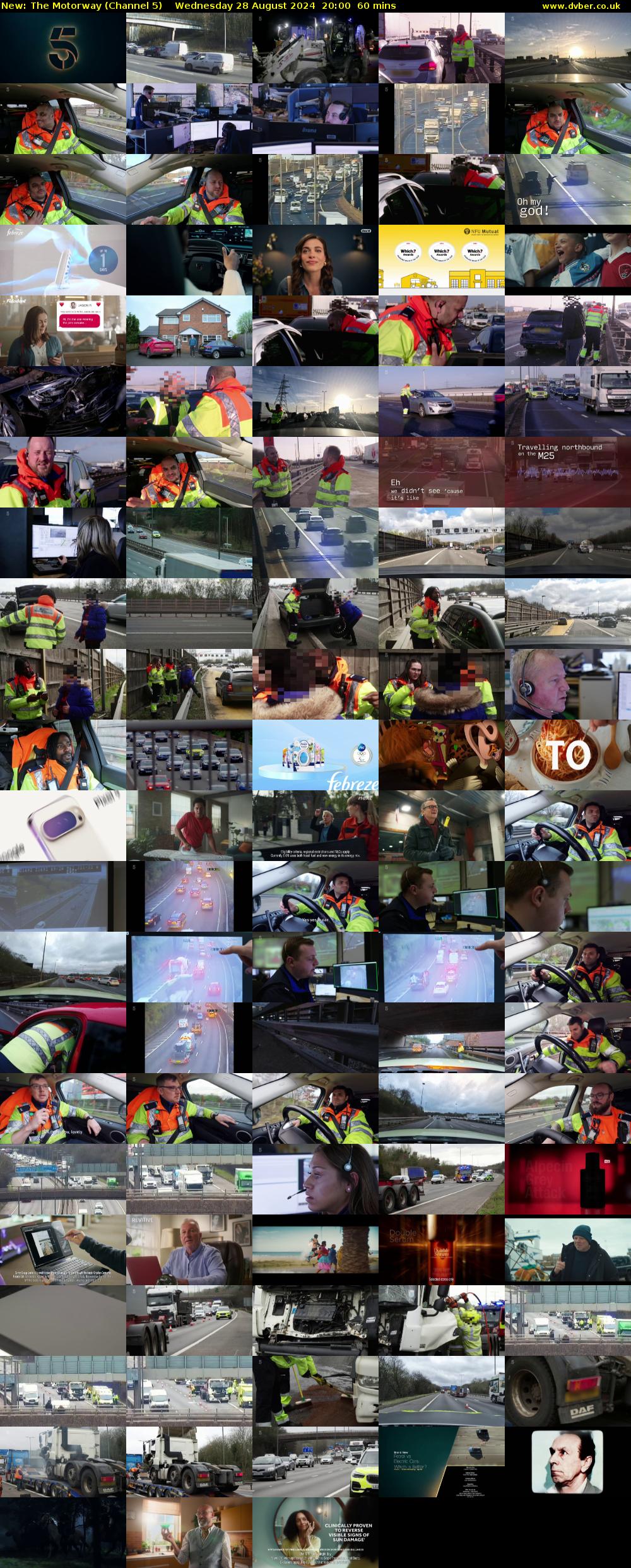 The Motorway (Channel 5) Wednesday 28 August 2024 20:00 - 21:00