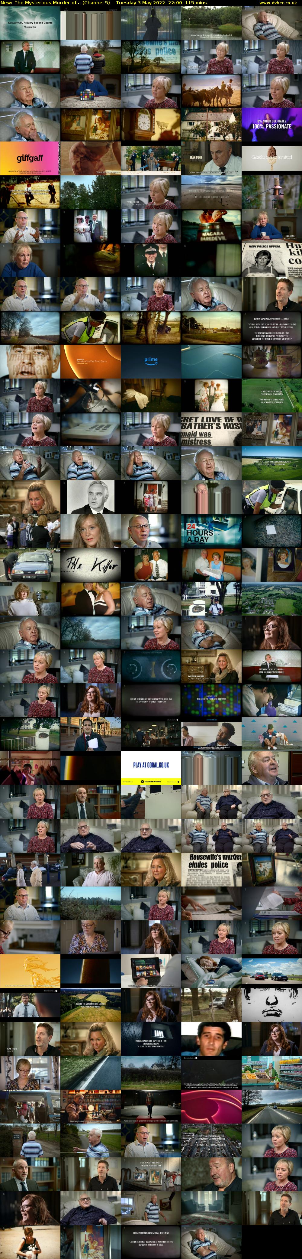 The Mysterious Murder of... (Channel 5) Tuesday 3 May 2022 22:00 - 23:55