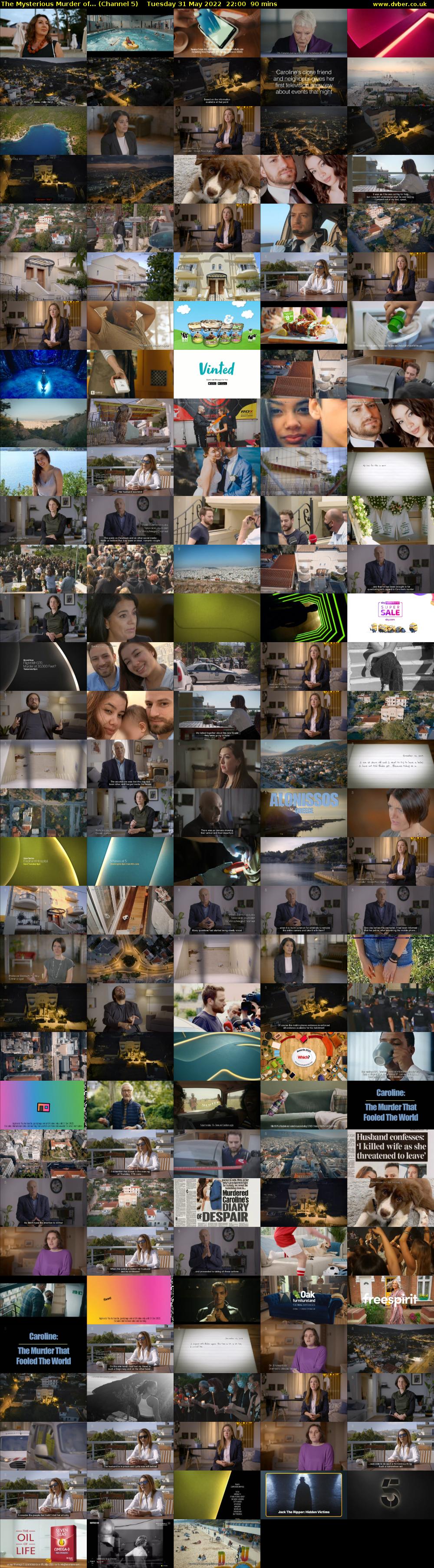 The Mysterious Murder of... (Channel 5) Tuesday 31 May 2022 22:00 - 23:30