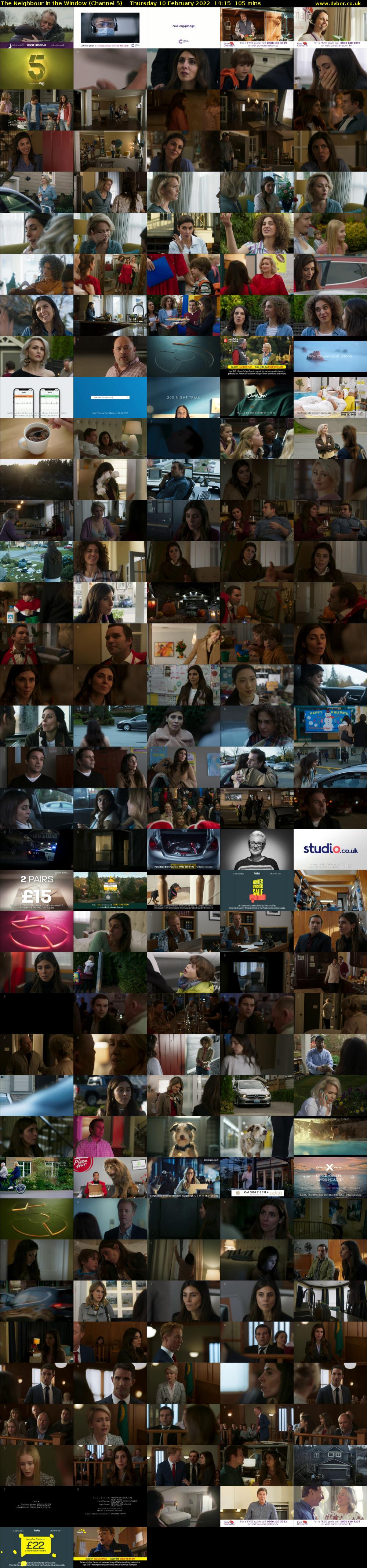 The Neighbour in the Window (Channel 5) Thursday 10 February 2022 14:15 - 16:00