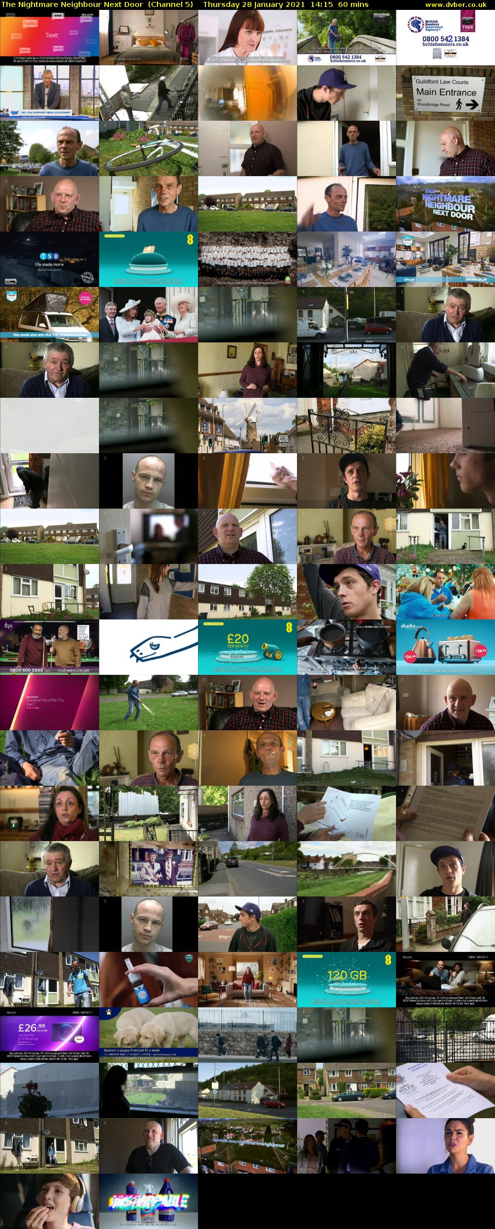 The Nightmare Neighbour Next Door  (Channel 5) Thursday 28 January 2021 14:15 - 15:15