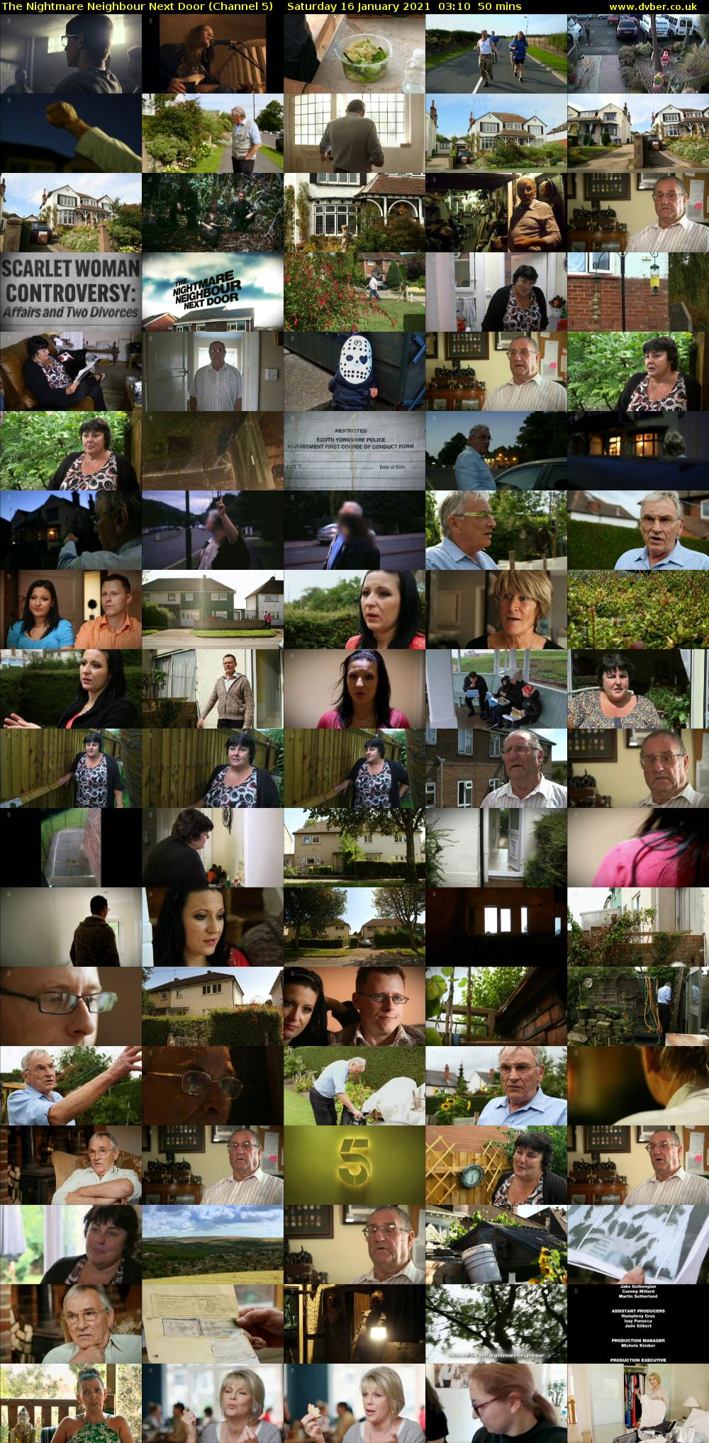 The Nightmare Neighbour Next Door (Channel 5) Saturday 16 January 2021 03:10 - 04:00