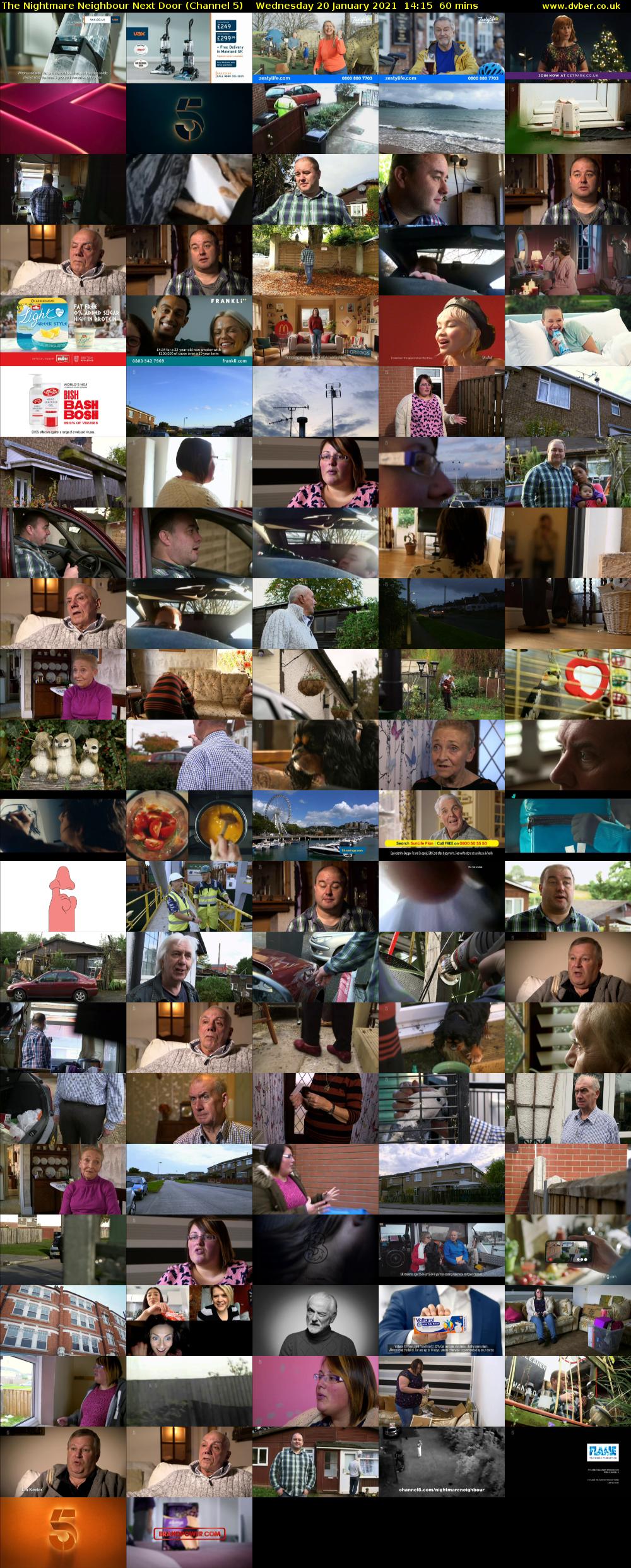 The Nightmare Neighbour Next Door (Channel 5) Wednesday 20 January 2021 14:15 - 15:15