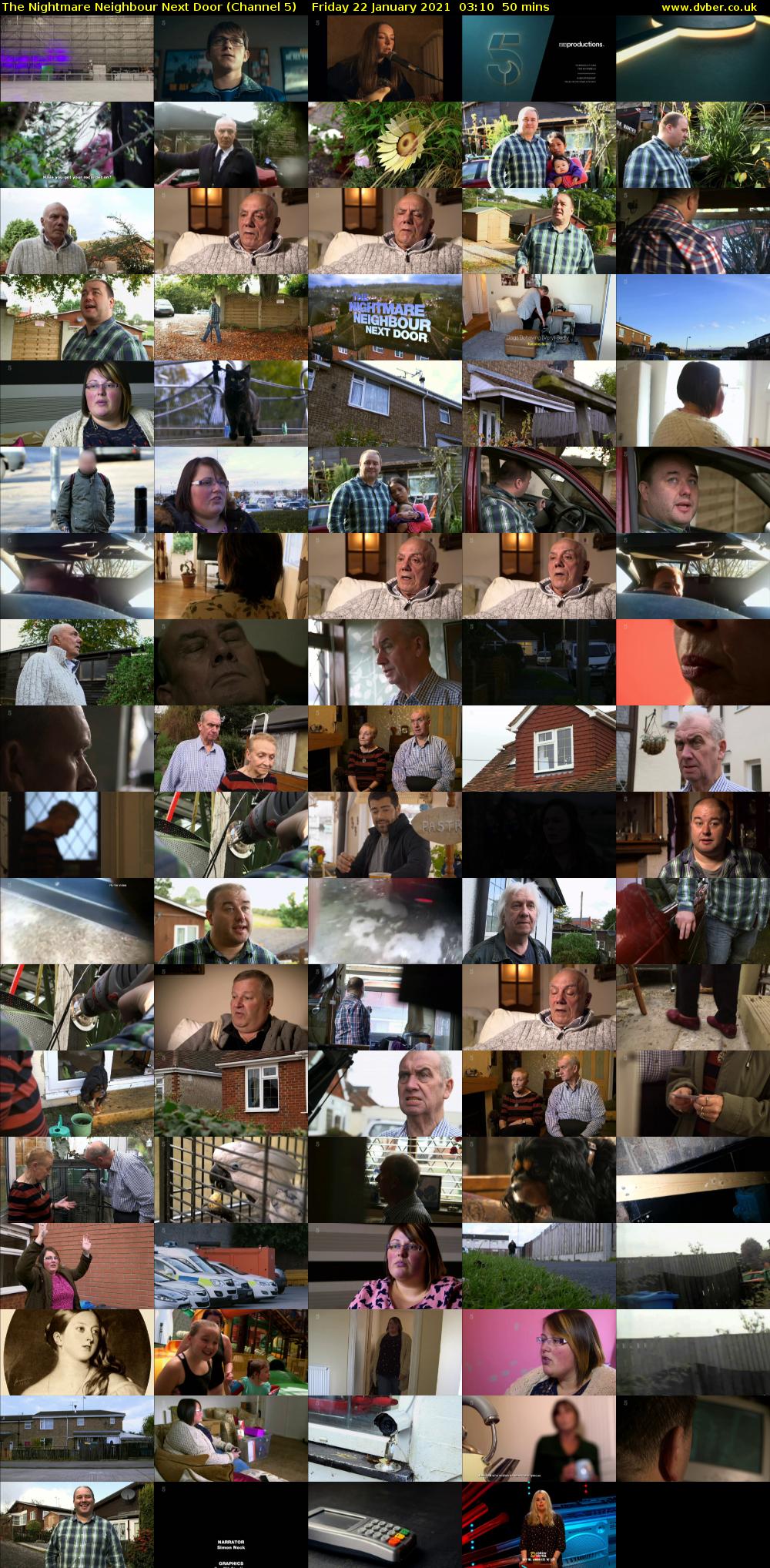 The Nightmare Neighbour Next Door (Channel 5) Friday 22 January 2021 03:10 - 04:00