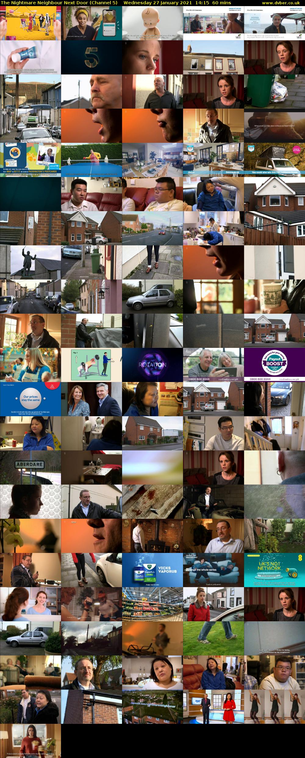 The Nightmare Neighbour Next Door (Channel 5) Wednesday 27 January 2021 14:15 - 15:15