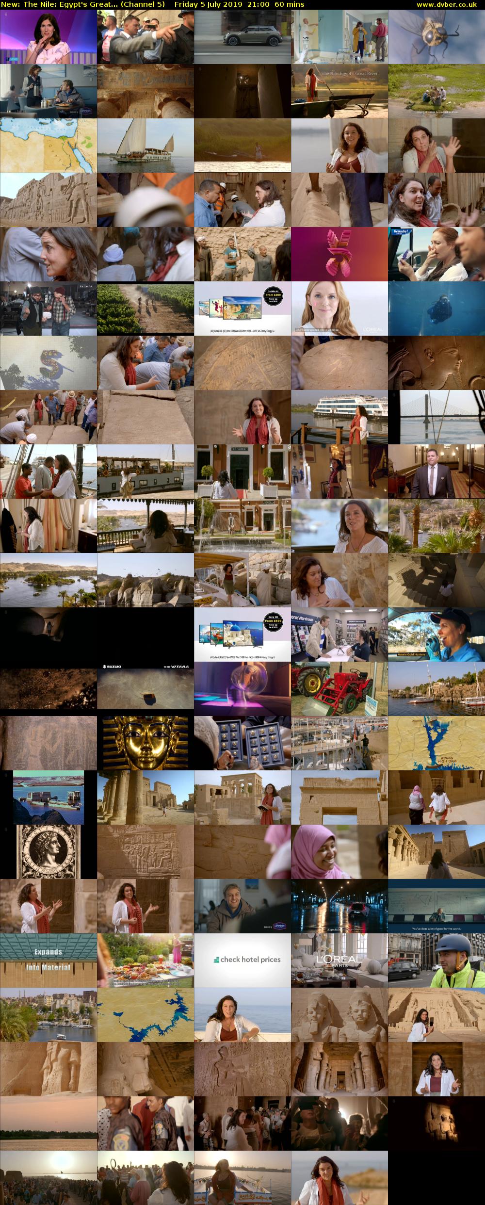 The Nile: Egypt's Great... (Channel 5) Friday 5 July 2019 21:00 - 22:00