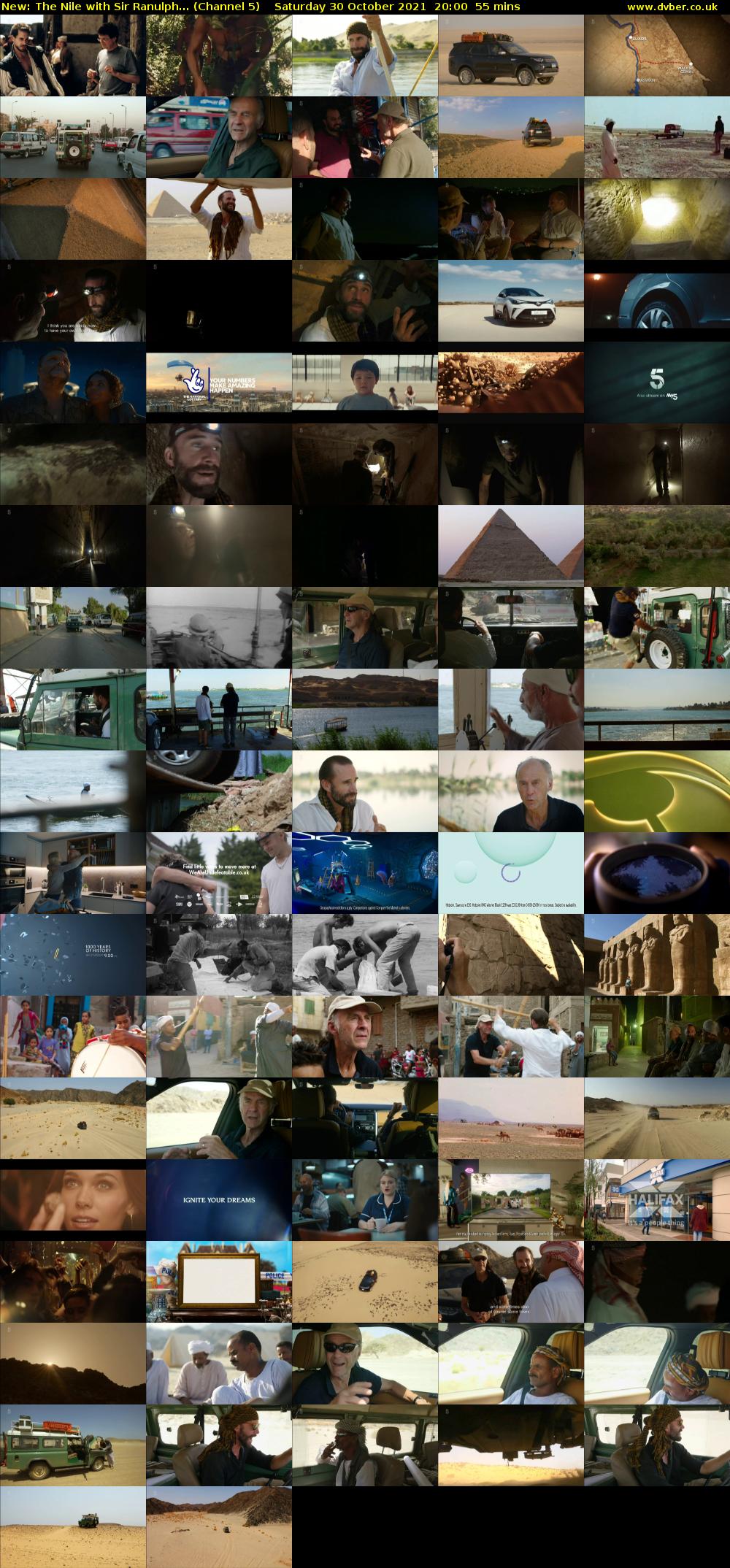The Nile with Sir Ranulph... (Channel 5) Saturday 30 October 2021 20:00 - 20:55