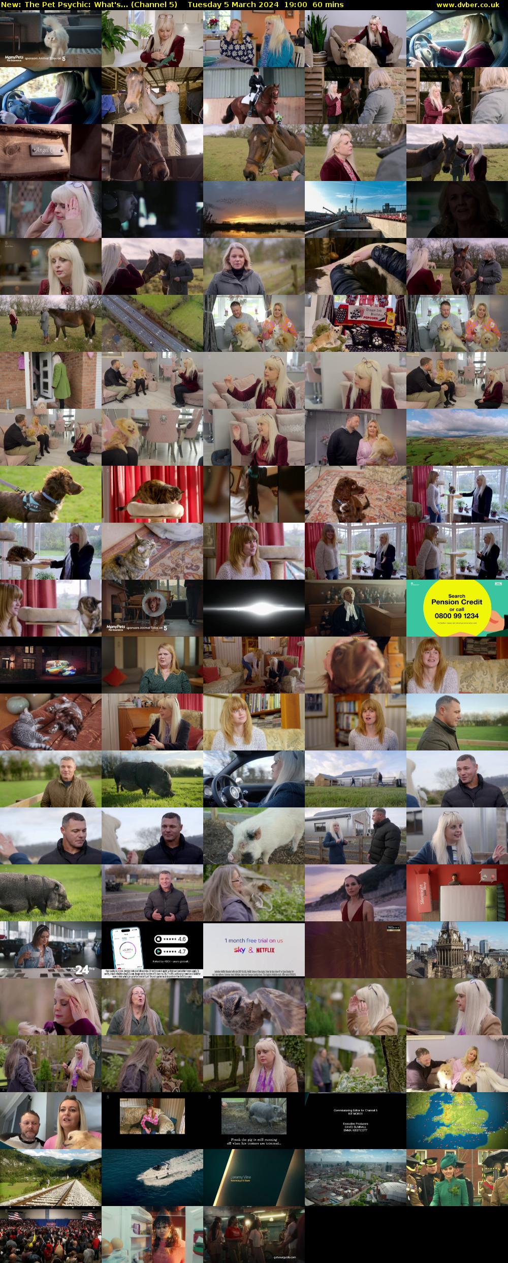 The Pet Psychic: What's... (Channel 5) Tuesday 5 March 2024 19:00 - 20:00
