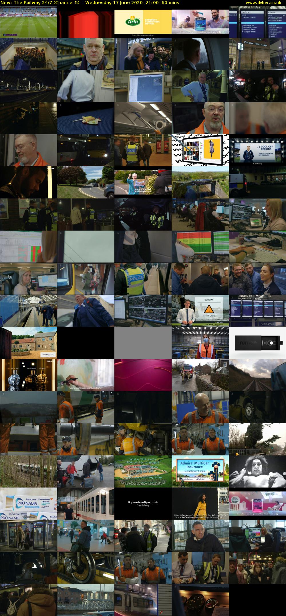 The Railway 24/7 (Channel 5) Wednesday 17 June 2020 21:00 - 22:00