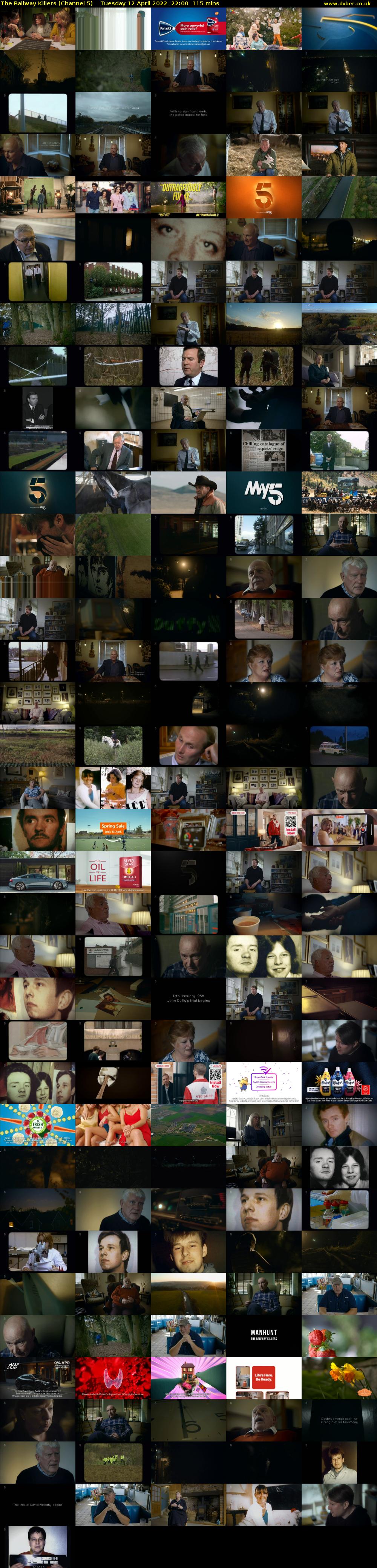 The Railway Killers (Channel 5) Tuesday 12 April 2022 22:00 - 23:55