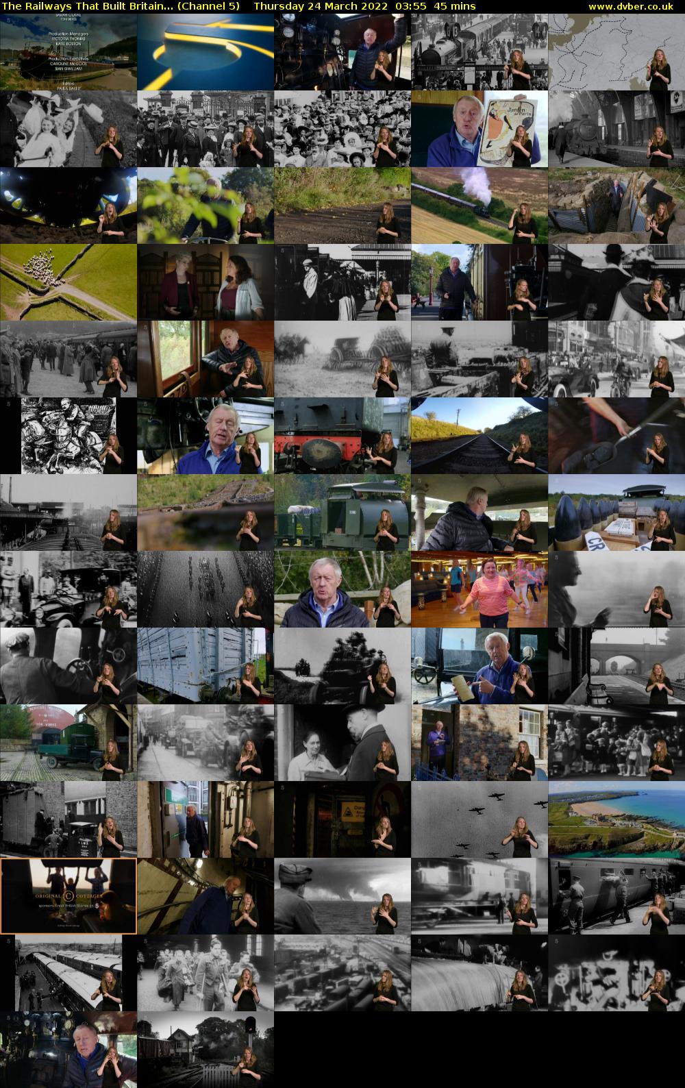 The Railways That Built Britain... (Channel 5) Thursday 24 March 2022 03:55 - 04:40