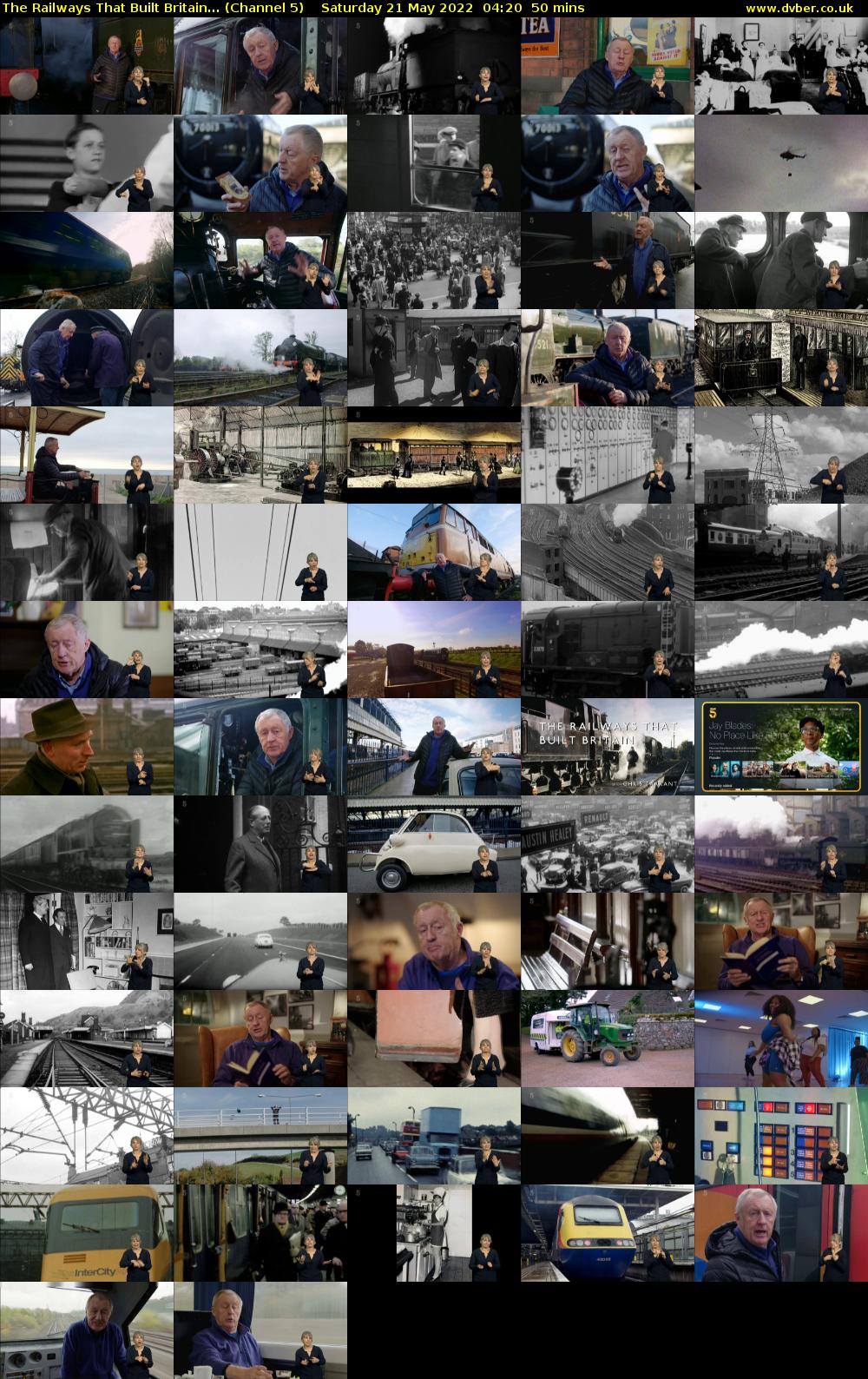 The Railways That Built Britain... (Channel 5) Saturday 21 May 2022 04:20 - 05:10