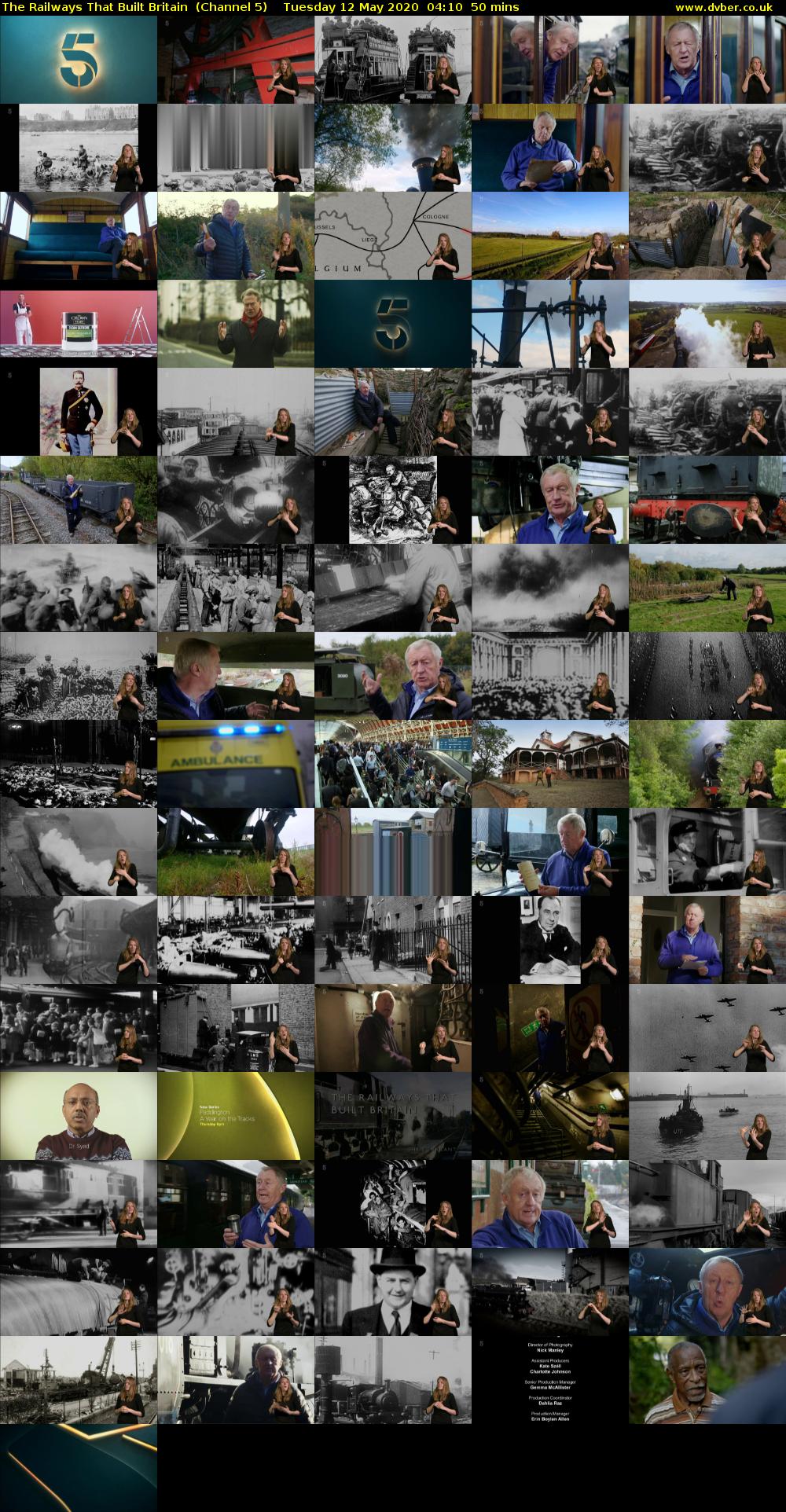 The Railways That Built Britain  (Channel 5) Tuesday 12 May 2020 04:10 - 05:00
