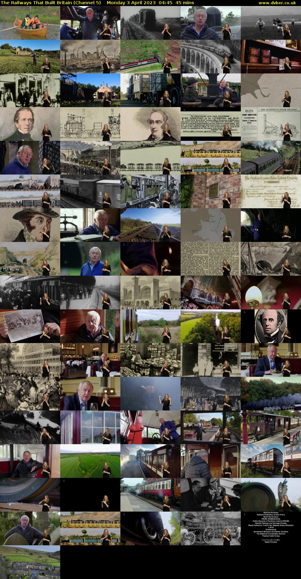 The Railways That Built Britain (Channel 5) Monday 3 April 2023 04:45 - 05:30