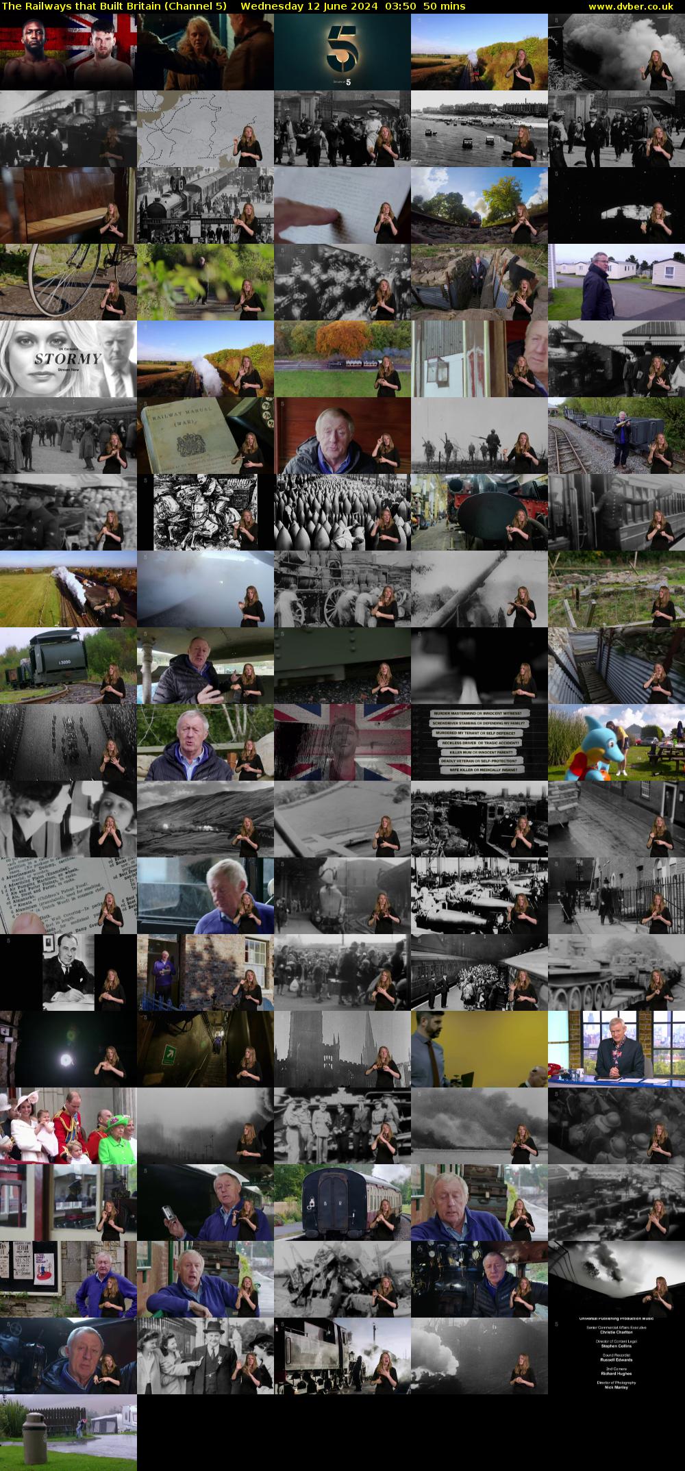 The Railways That Built Britain (Channel 5) Wednesday 12 June 2024 03:50 - 04:40