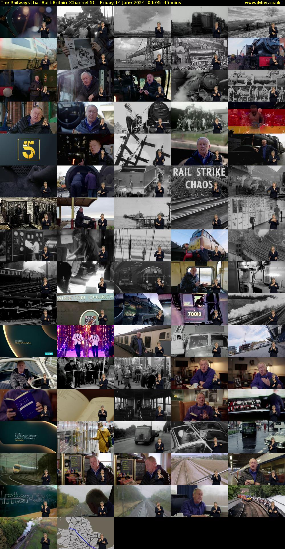 The Railways That Built Britain (Channel 5) Friday 14 June 2024 04:05 - 04:50