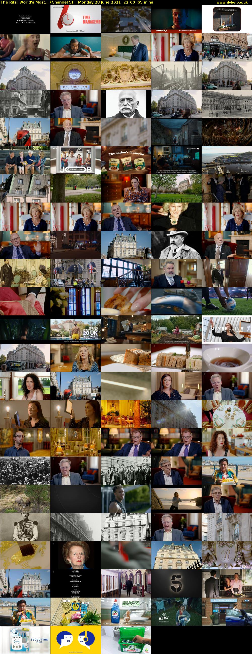 The Ritz: World's Most... (Channel 5) Monday 28 June 2021 22:00 - 23:05