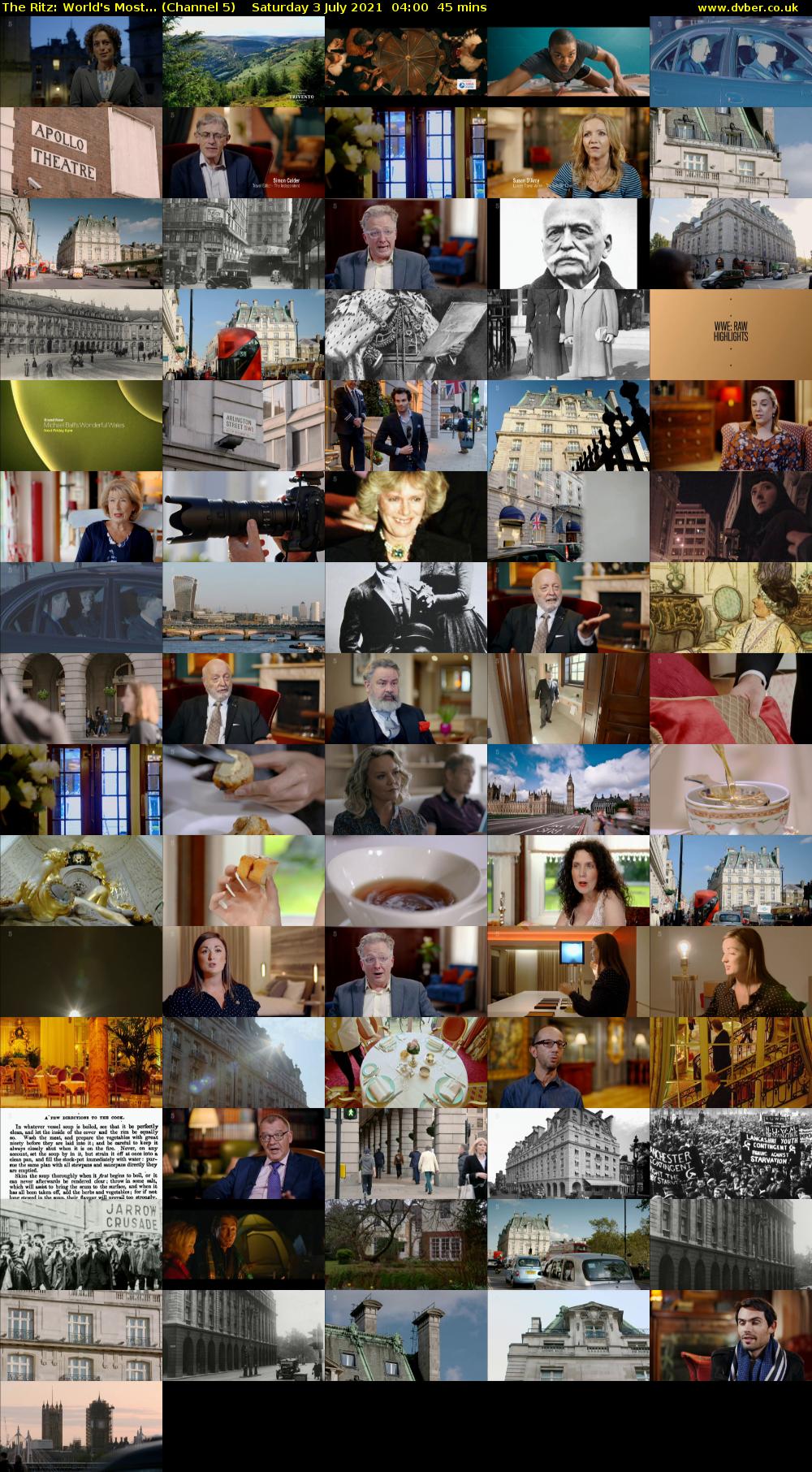 The Ritz: World's Most... (Channel 5) Saturday 3 July 2021 04:00 - 04:45