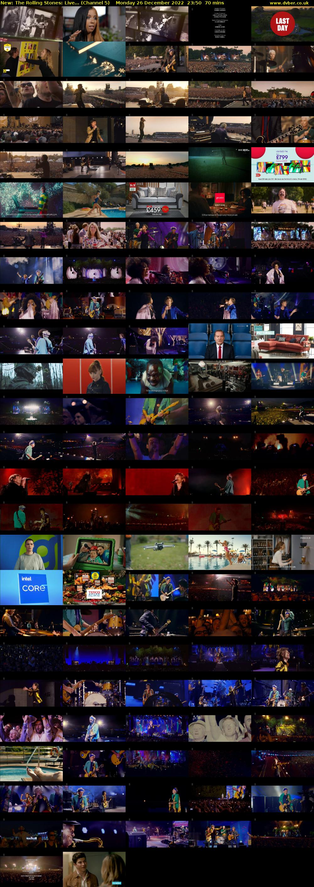 The Rolling Stones: Live... (Channel 5) Monday 26 December 2022 23:50 - 01:00