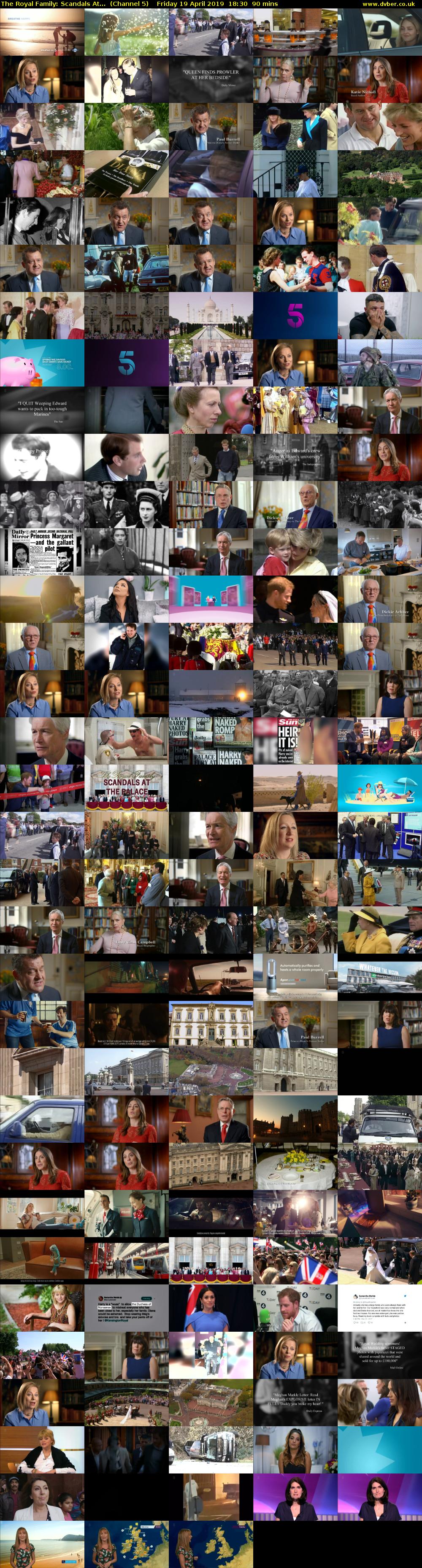 The Royal Family: Scandals At...  (Channel 5) Friday 19 April 2019 18:30 - 20:00