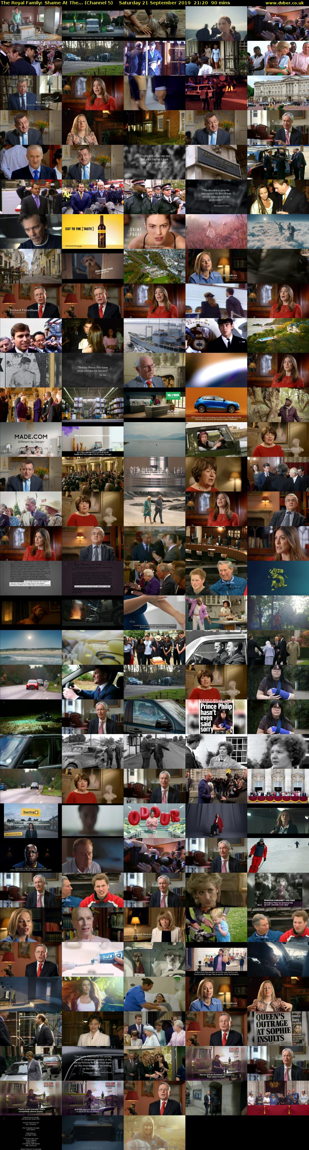 The Royal Family: Shame At The... (Channel 5) Saturday 21 September 2019 21:20 - 22:50