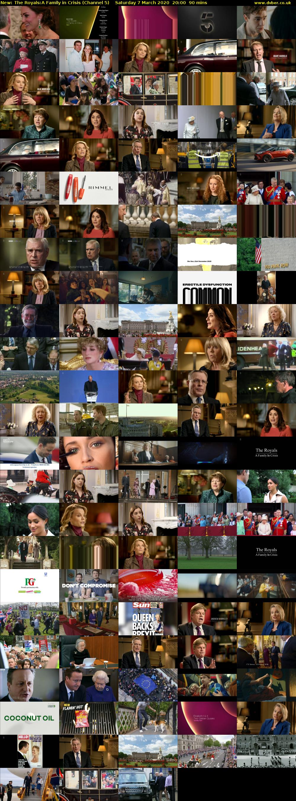 The Royals:A Family in Crisis (Channel 5) Saturday 7 March 2020 20:00 - 21:30