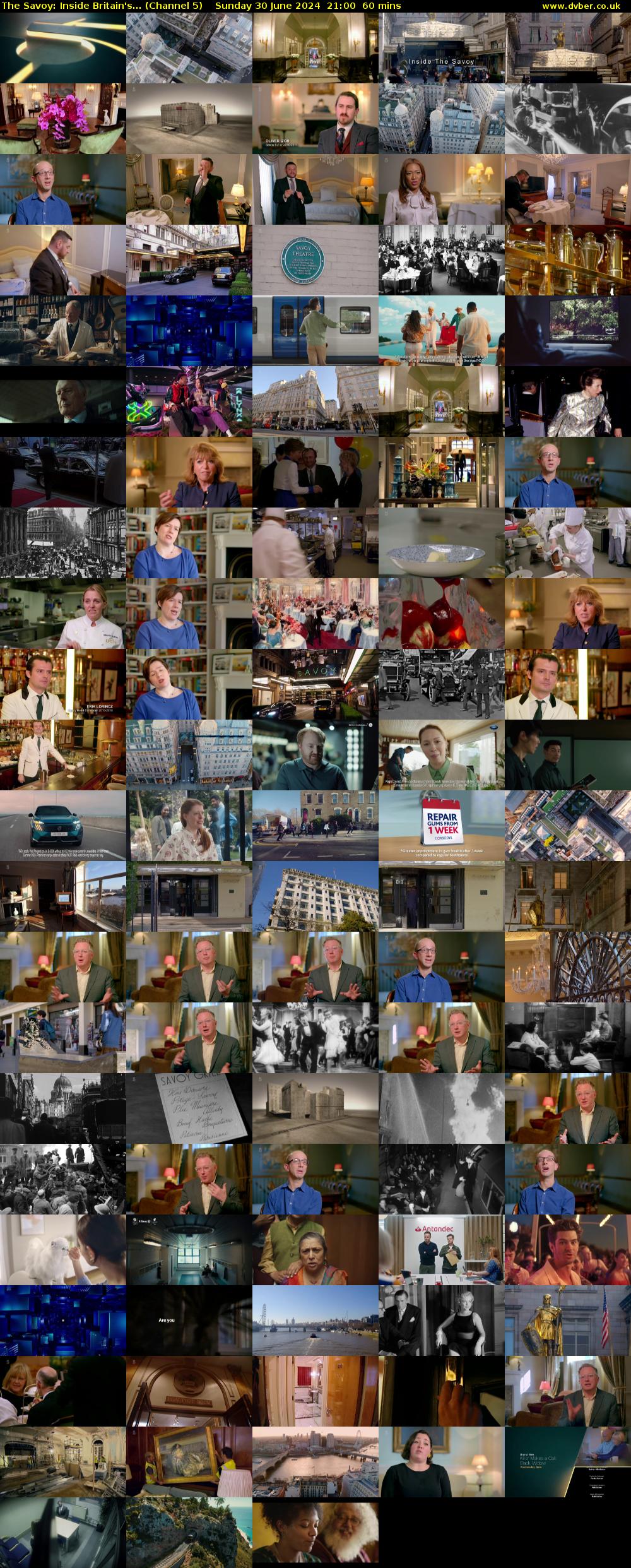 The Savoy: Inside Britain's... (Channel 5) Sunday 30 June 2024 21:00 - 22:00