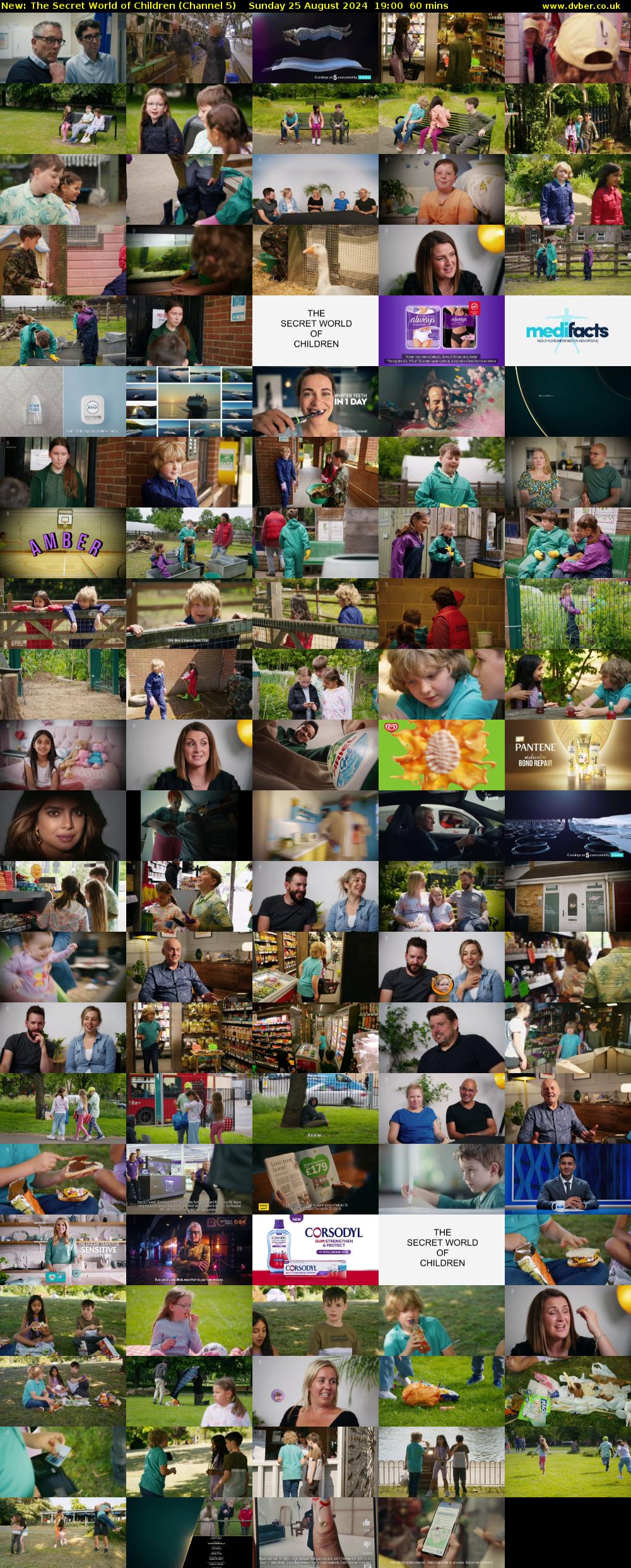 The Secret World of Children (Channel 5) Sunday 25 August 2024 19:00 - 20:00