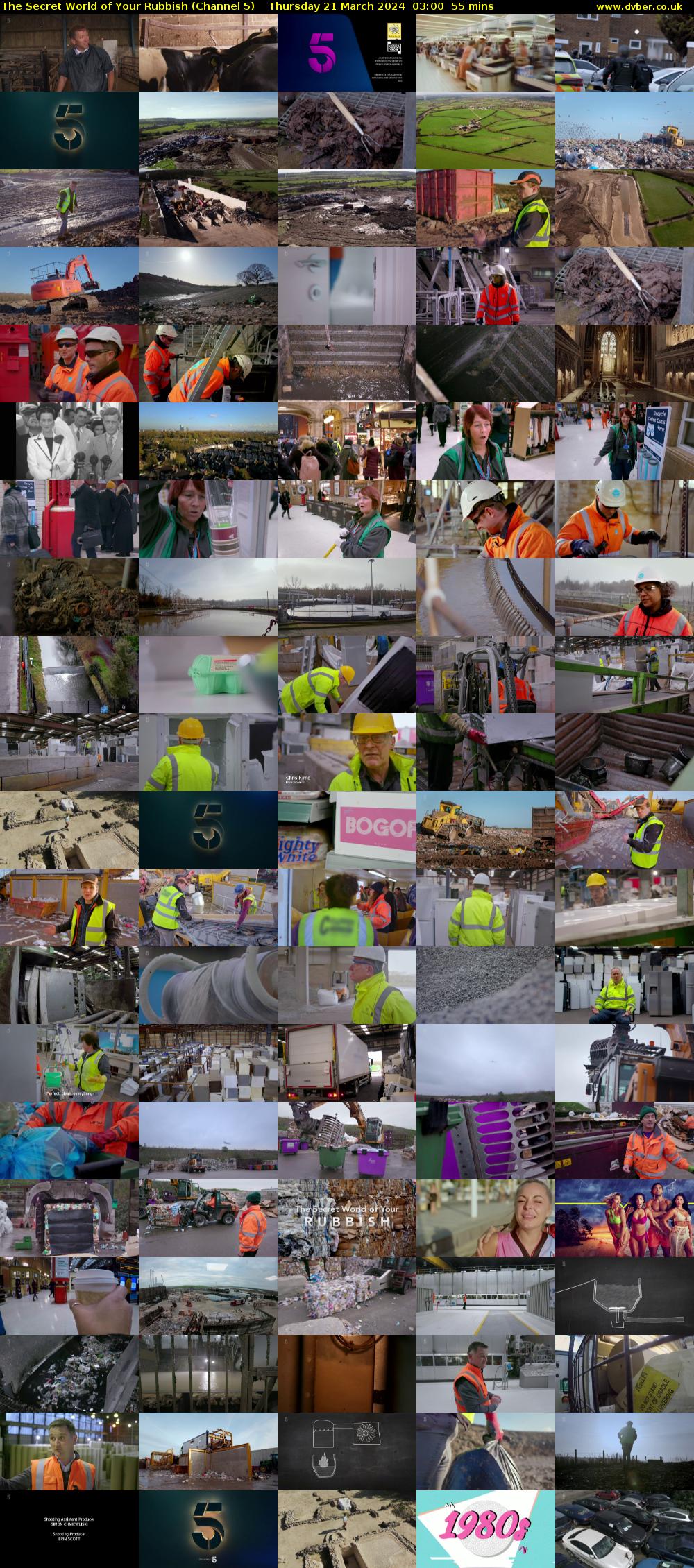 The Secret World of Your Rubbish (Channel 5) Thursday 21 March 2024 03:00 - 03:55