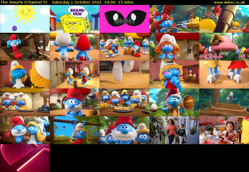 The Smurfs (Channel 5) Saturday 1 October 2022 10:00 - 10:15