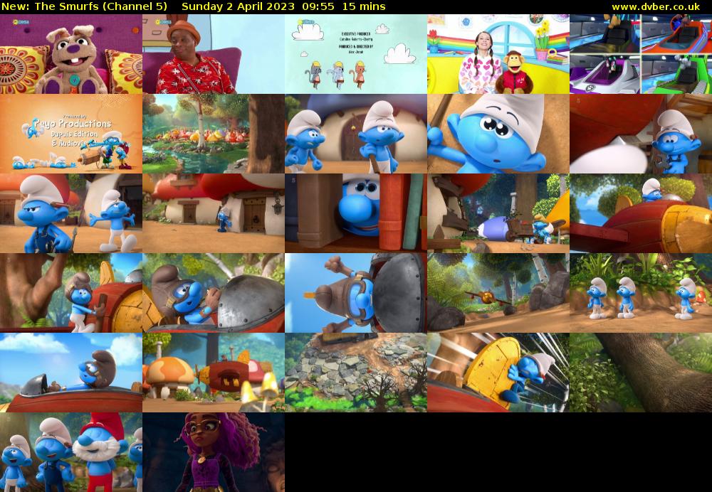 The Smurfs (Channel 5) Sunday 2 April 2023 09:55 - 10:10