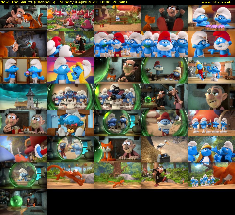 The Smurfs (Channel 5) Sunday 9 April 2023 10:00 - 10:20