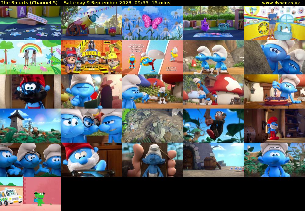 The Smurfs (Channel 5) Saturday 9 September 2023 09:55 - 10:10