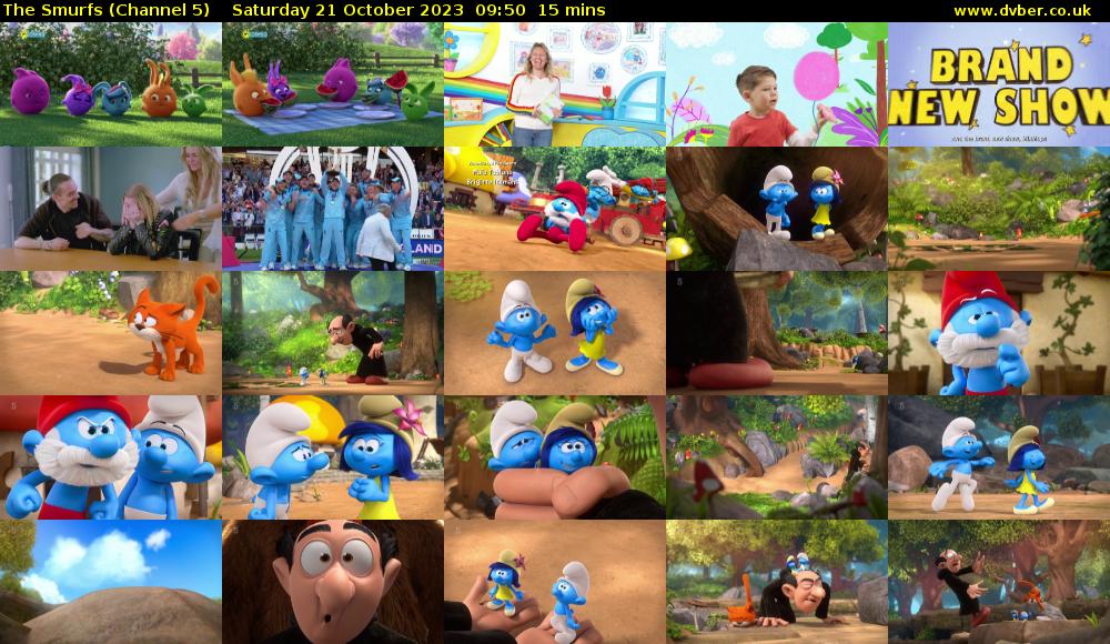 The Smurfs (Channel 5) Saturday 21 October 2023 09:50 - 10:05