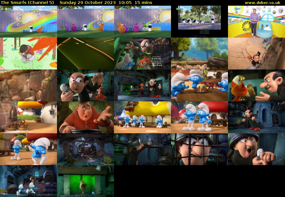The Smurfs (Channel 5) Sunday 29 October 2023 10:05 - 10:20