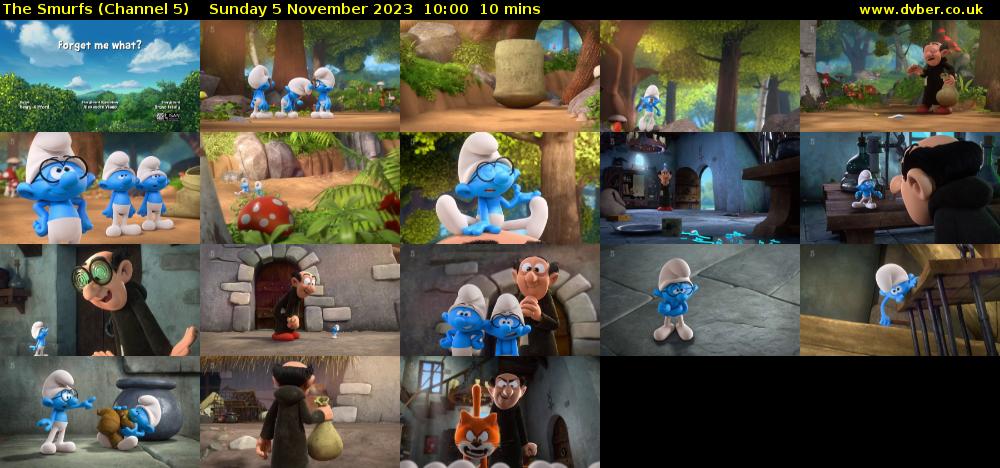 The Smurfs (Channel 5) Sunday 5 November 2023 10:00 - 10:10