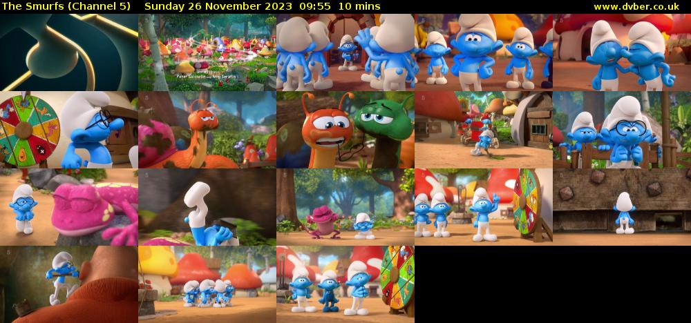 The Smurfs (Channel 5) Sunday 26 November 2023 09:55 - 10:05