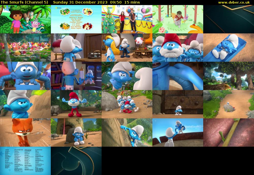 The Smurfs (Channel 5) Sunday 31 December 2023 09:50 - 10:05