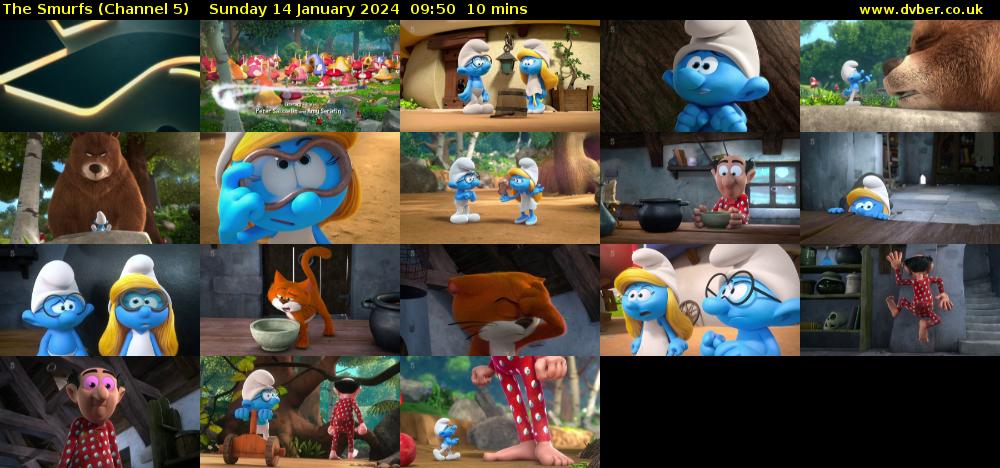 The Smurfs (Channel 5) Sunday 14 January 2024 09:50 - 10:00