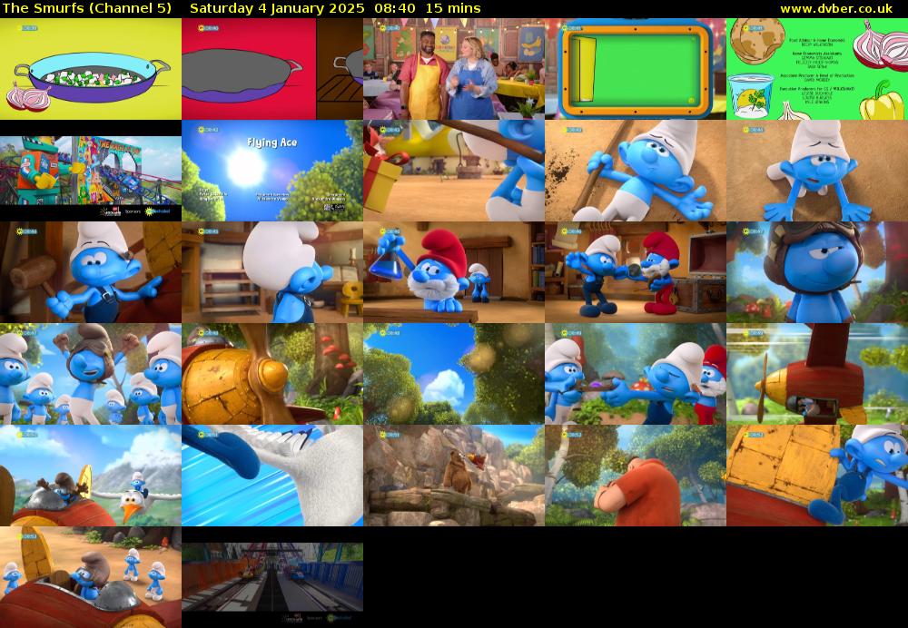 The Smurfs (Channel 5) Saturday 4 January 2025 08:40 - 08:55