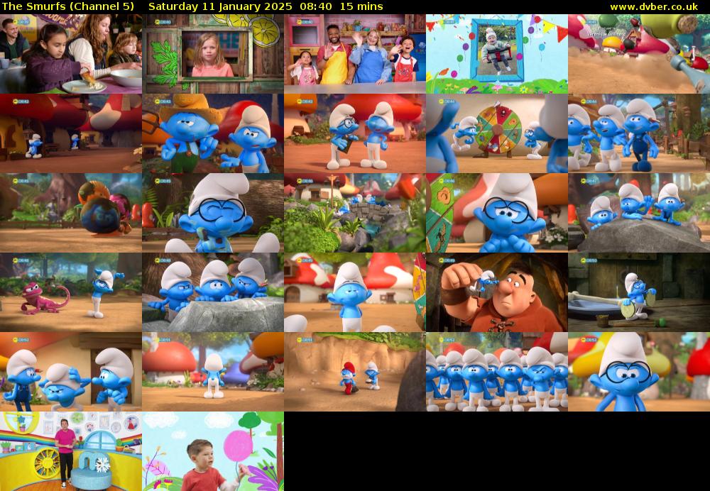 The Smurfs (Channel 5) Saturday 11 January 2025 08:40 - 08:55