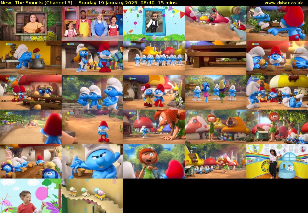 The Smurfs (Channel 5) Sunday 19 January 2025 08:40 - 08:55